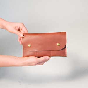 Carteira de couro marrom, carteira marrom feita à mão, bolsa de couro, carteira de couro masculina, carteira de couro feminina, carteira de couro feita à mão, bolsa de couro