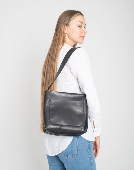 Black Leather Crossbody Bag Women Shoulder Bag Mini Bag Cross Body Bag Leather Purse Woman Handbag Laptop Bag Leather MacBook Bag Messenger Etsy Ireland
