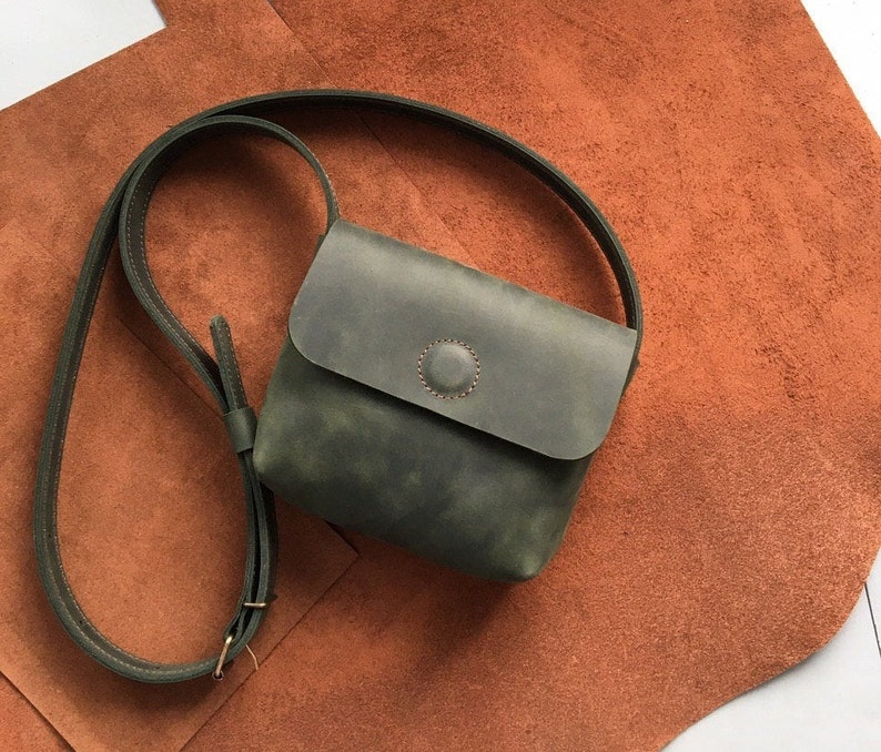 Leather crossbody bag,leather handbag,Women city Bag,Shoulder bag for woman,Leather Purse,Mini leather handbag,Leather Gift for her image 9