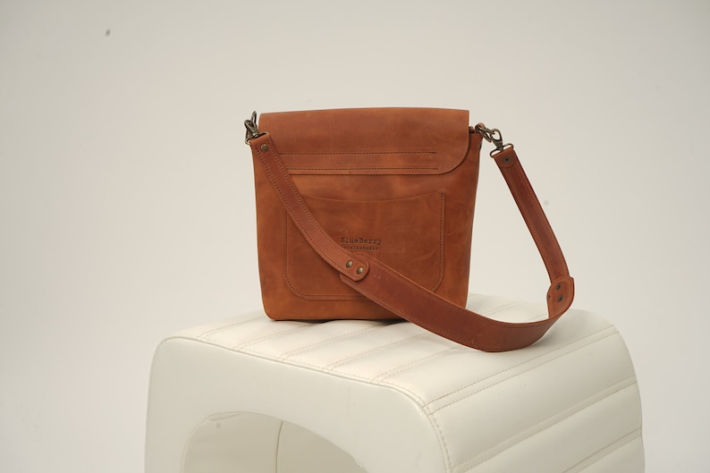 Ivy Leather Crossbody Bag - Brown main image 1