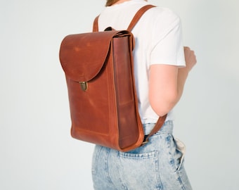 Leather Backpack Women,Laptop backpack,Travel Rucksack Leather,Leather MacBook backpack,Leather bag for Women