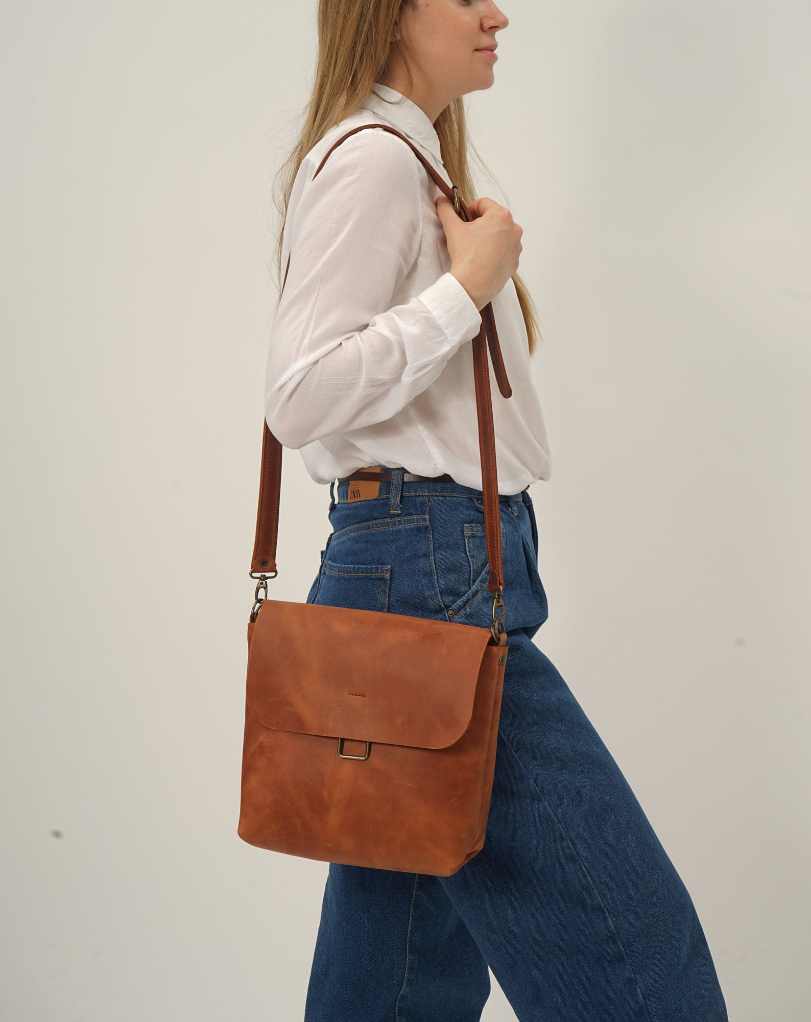 Convertible Crossbody Bag in Green