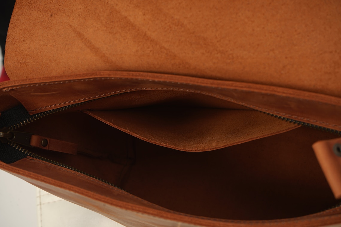 Brown Leather Crossbody Bag Women Crossbody Handbag Macbook | Etsy