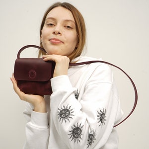 Sac à bandoulière en cuir, sac à main en cuir, sac de ville pour femme, sac à bandoulière pour femme, sac à main en cuir, mini sac à main en cuir, cadeau en cuir pour elle