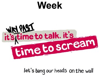 Screaming Awareness Week: mental health zine