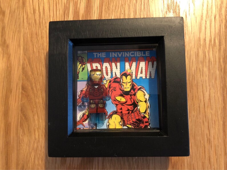 Iron Man Lego Superhero Dc Marvel Art Frame Image 0