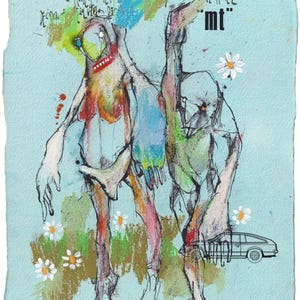 Disegno originale n. 1258/ 35x25 cm *** LEGGERE LE INFORMAZIONI IMPORTANTI nella DESCRIZIONE qui sotto***. Tecnica mista su carta per acquerello