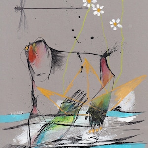 Disegno originale n. 1237/ 21x29cm ***INFORMAZIONI IMPORTANTI nella DESCRIZIONE di seguito*** . tecnica mista su carta colorata.v