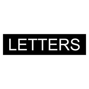 レーザー彫刻アクリル「LETTERS」メールボックスサイン