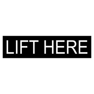 LIFT HERE - Laser graviertes Paket Briefkasten Briefkasten Schild