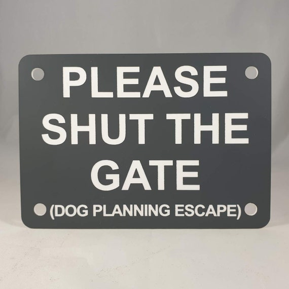 Cartello 'Attenti Al Cane' In Alluminio - Avviso Per Cancello Con Viti E Fascette - Foto 10