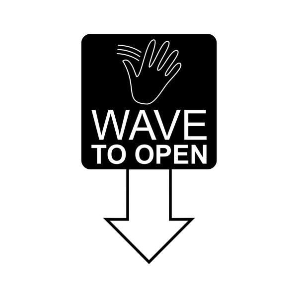 Wave To Open Sign Plaque