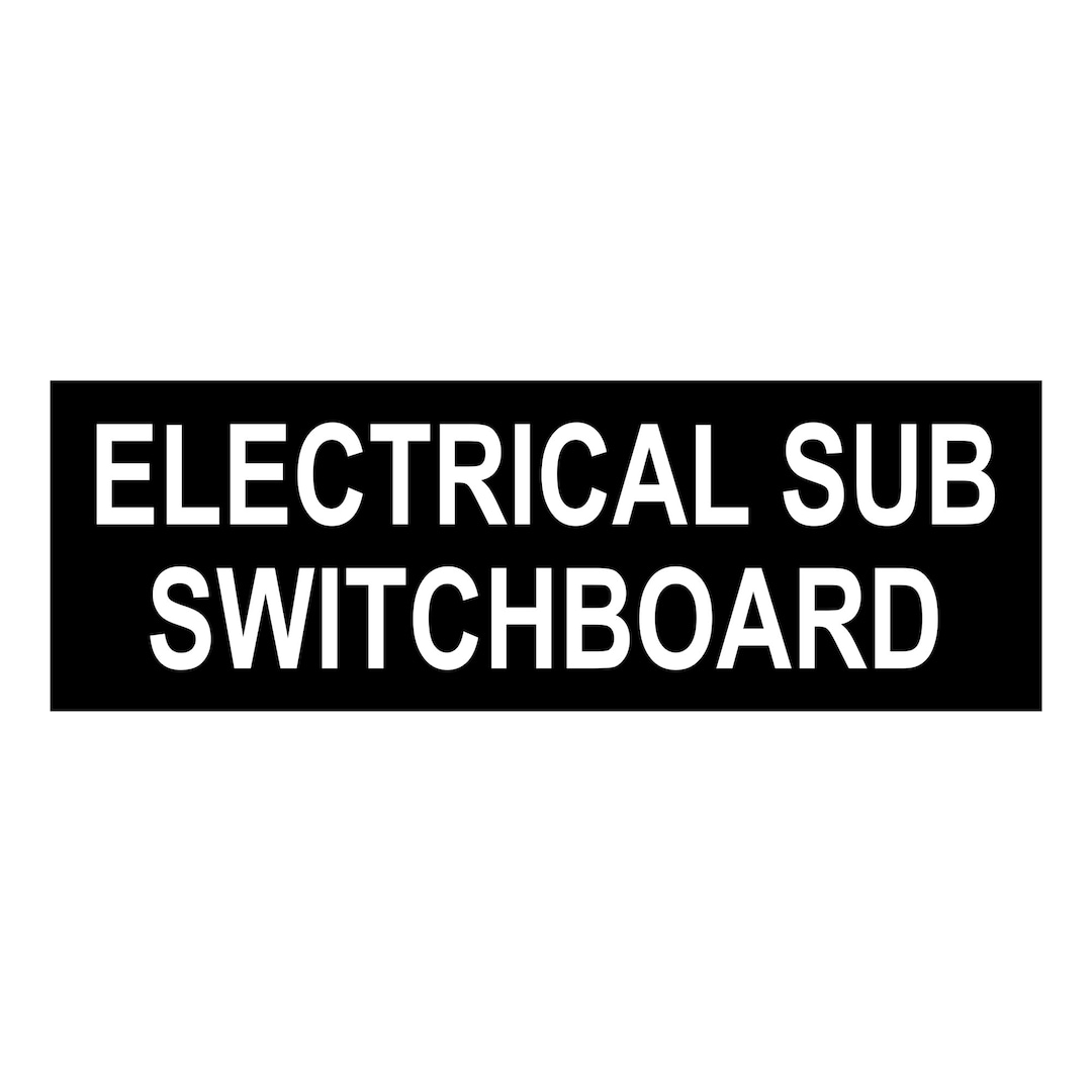 Switch Box Signs Electrical Sub Switchboard Sign Plaque Switch Board - Etsy