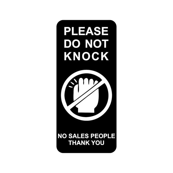 Door Knockers No Solicitation Etsy