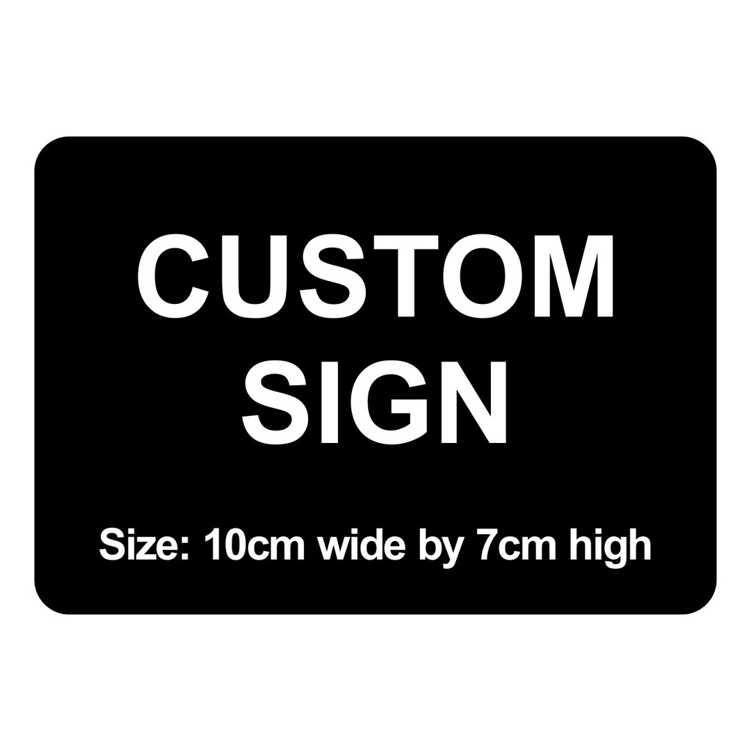 Custom 10cm X 7cm Sign Plaque - Etsy