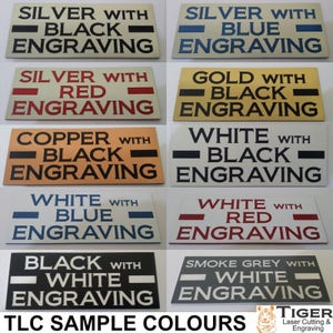 NO JUNK MAIL Laser Engraved Letterbox Mailbox Sign 30 Colours and 10 Sizes Small, Medium & Large image 3