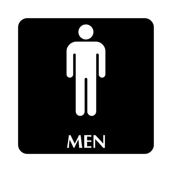 Men Toilet Sign Plaque - Etsy