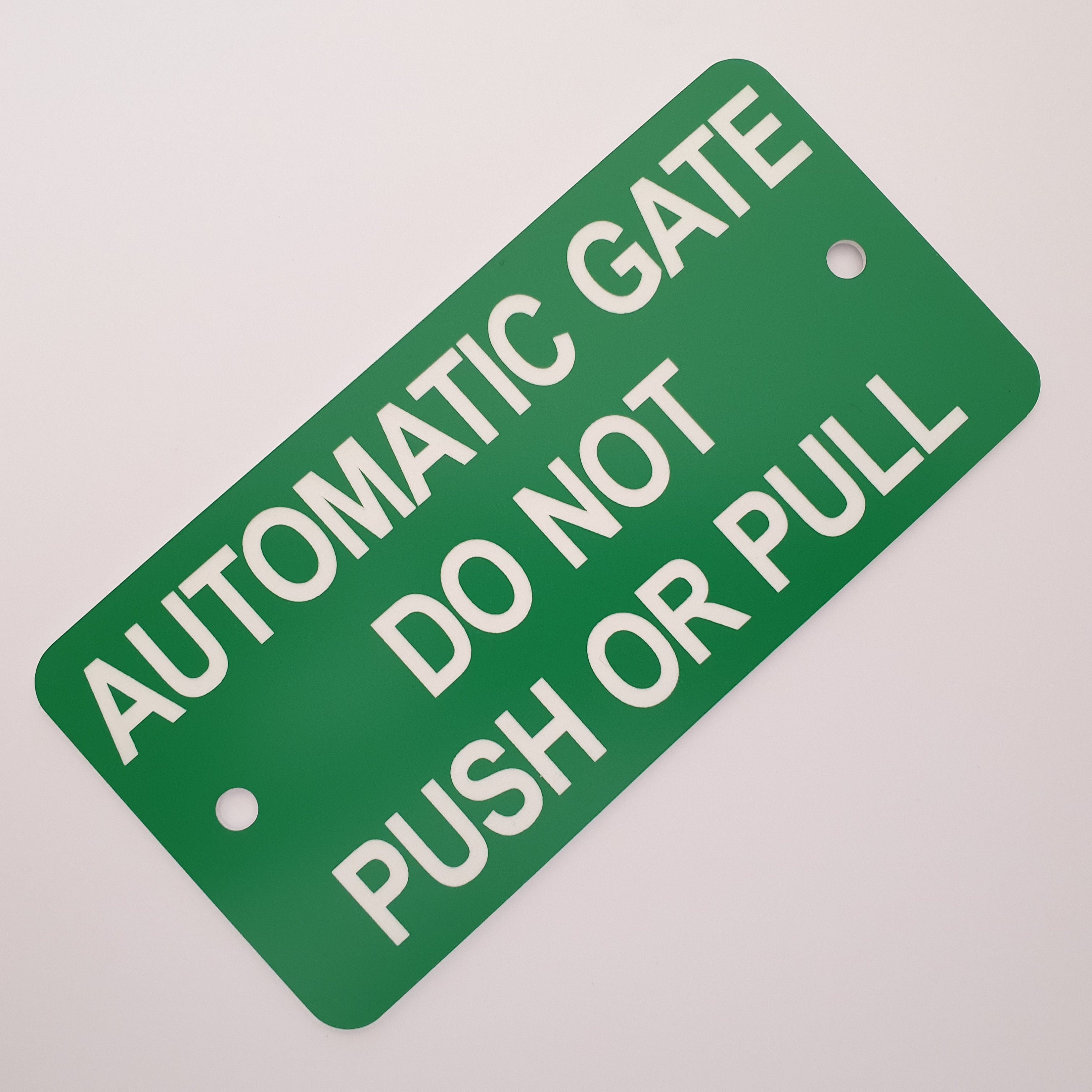 Automatic Gate Schild – 30,5x20,3 Cm, Aluminium, UV-bedruckt, Für Hof & Auffahrt