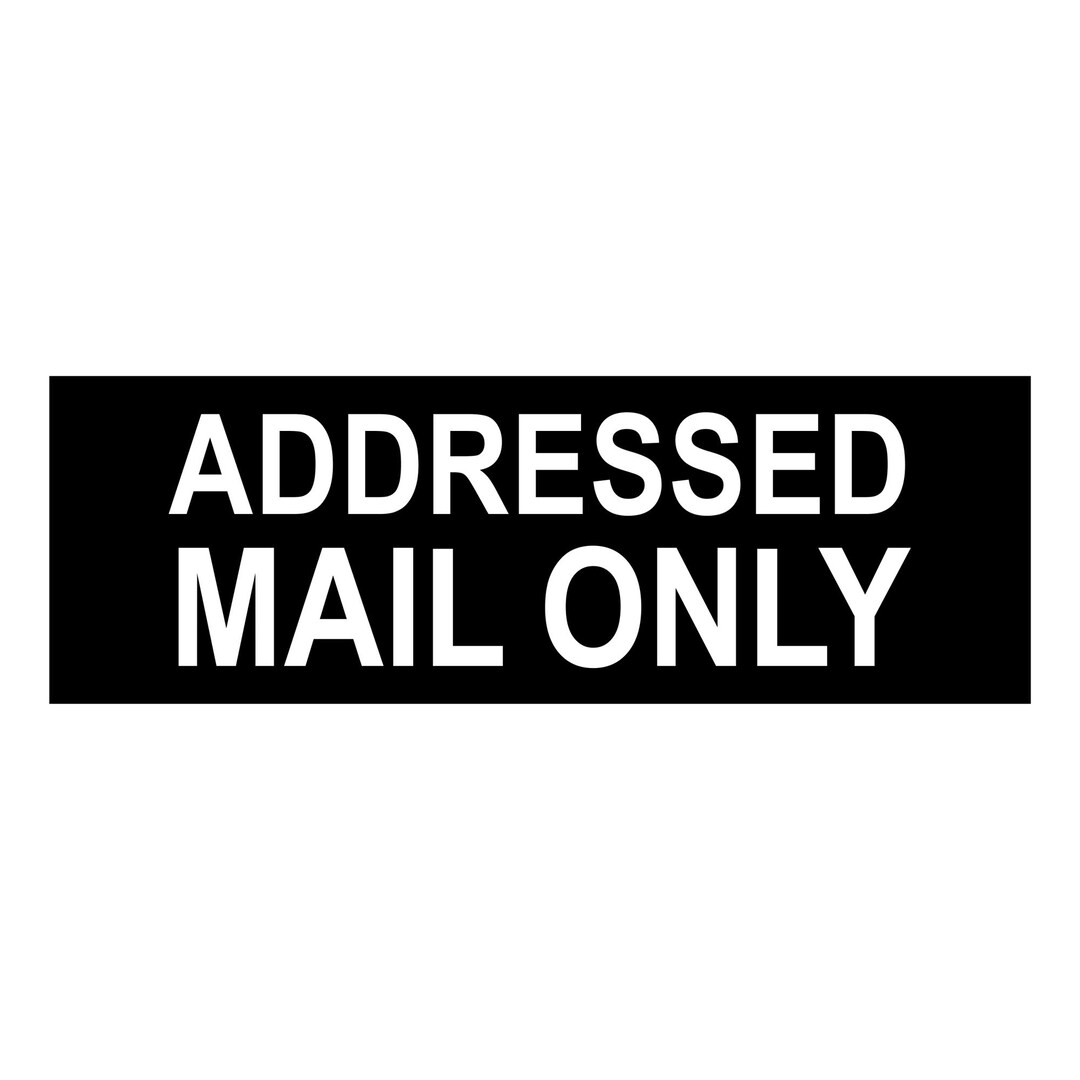 ADDRESSED MAIL ONLY Sign Plaque - Etsy