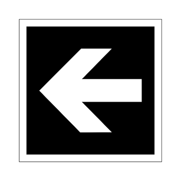 Directional Arrow Sign Plaque