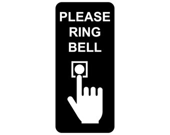 Please Ring Bell Sign Plaque