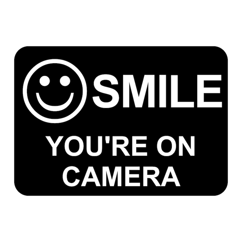 You Are Being Recorded Sign - Etsy