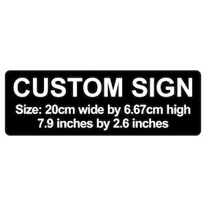 Laser Engraved Custom Sign: Laminated Acrylic Plaque