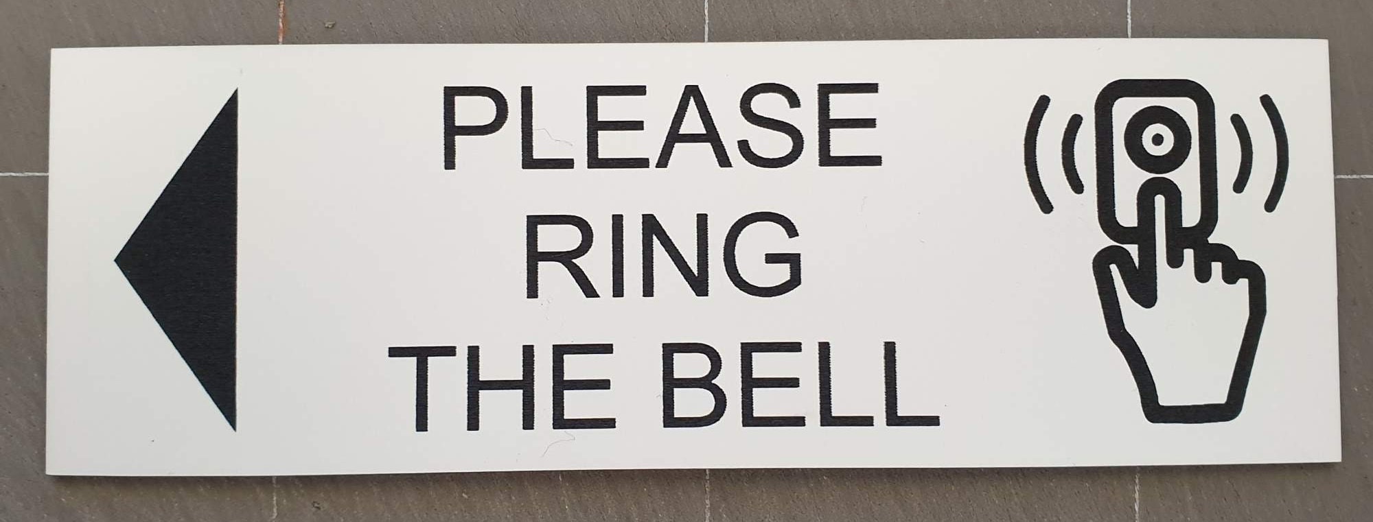 Sigo Signs Ring Bell for Service Sign, 10x7 Inches, Rust Free India | Ubuy