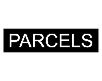 PARCELS - Laser Engraved Letterbox Mailbox Sign