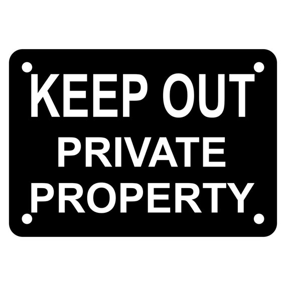 Private Property Plaque Private Property No Trespassing Cast Iron Sign