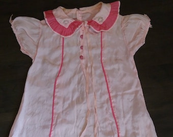 Toddler/Large Doll Silk(?) Dress