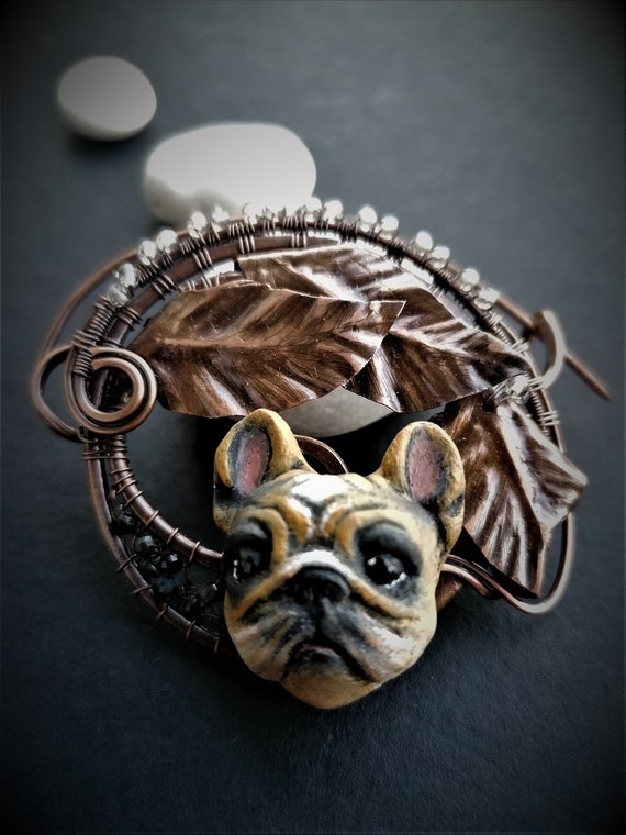 French bulldog brooch clearance
