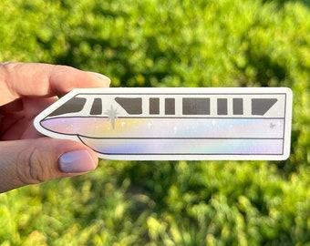 Monoral, Disney monorail, Disney parks inspired, Disney, Stationery, Cute Stickers, Disneyland, Magic Key