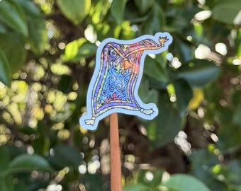 Magic Carpet sticker, Aladdin, Disney inspired, Stickers, waterproof