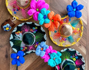 Sombrerito Ohren, Blumenkrone, Blumen, Park Ohren, Mexikanische Ohren, Mexikanische Sombrero Ohren, Disney Ohren, Handgefertigte Ohren, Mickey Ohren, Disneyland