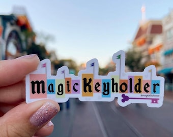 Magic Keyholder Sticker, Ears, Disney Stickers, Magic Key, Princess Sticker, Villains, Stationery, Cute Stickers, Disneyland, Magic Key