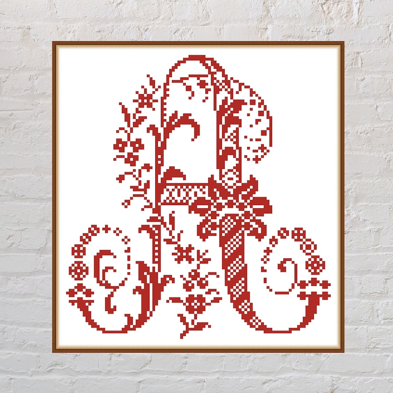 Letter Cross Stitch Pattern - Etsy