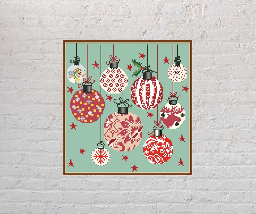 Cross Stitch Pattern Christmas Ornaments #3, Christmas Cross Stitch ...
