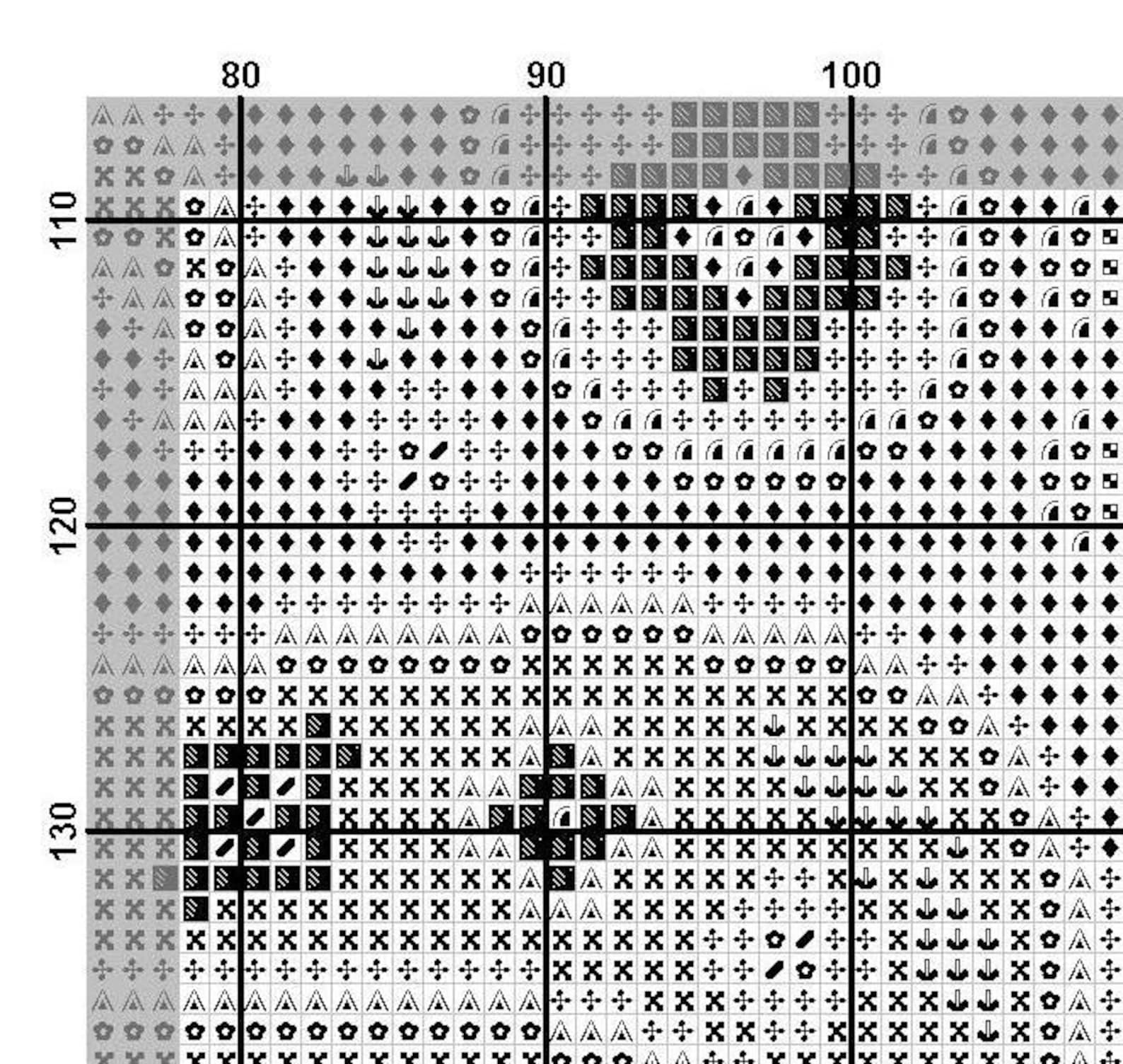 Cross Stitch Pattern Orient Sampler 3 Carpet Cross Stitch Etsy