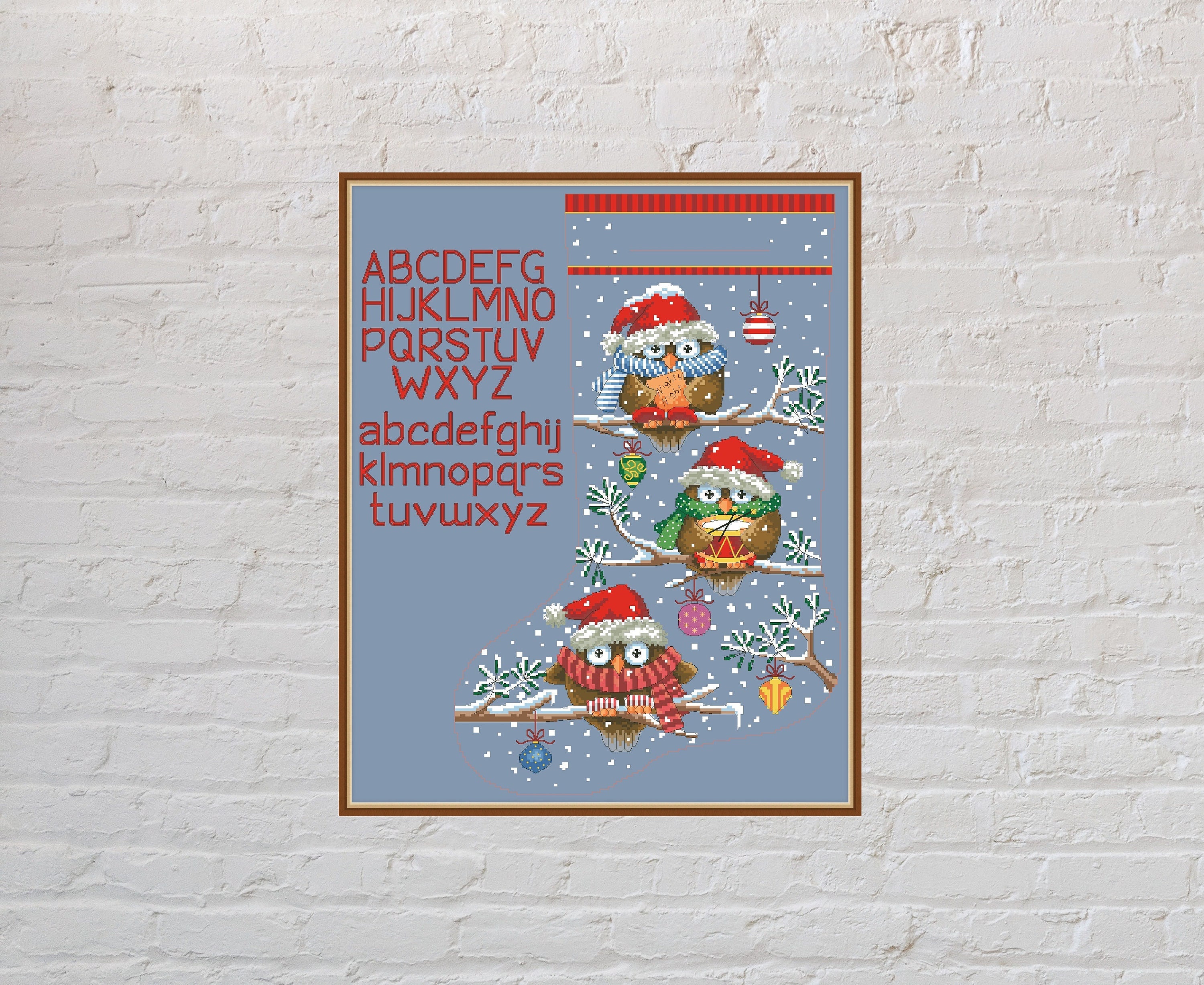 Cross stitch pattern Christmas Stocking #13, holiday cross stitch, Christmas cross stitch, Christmas