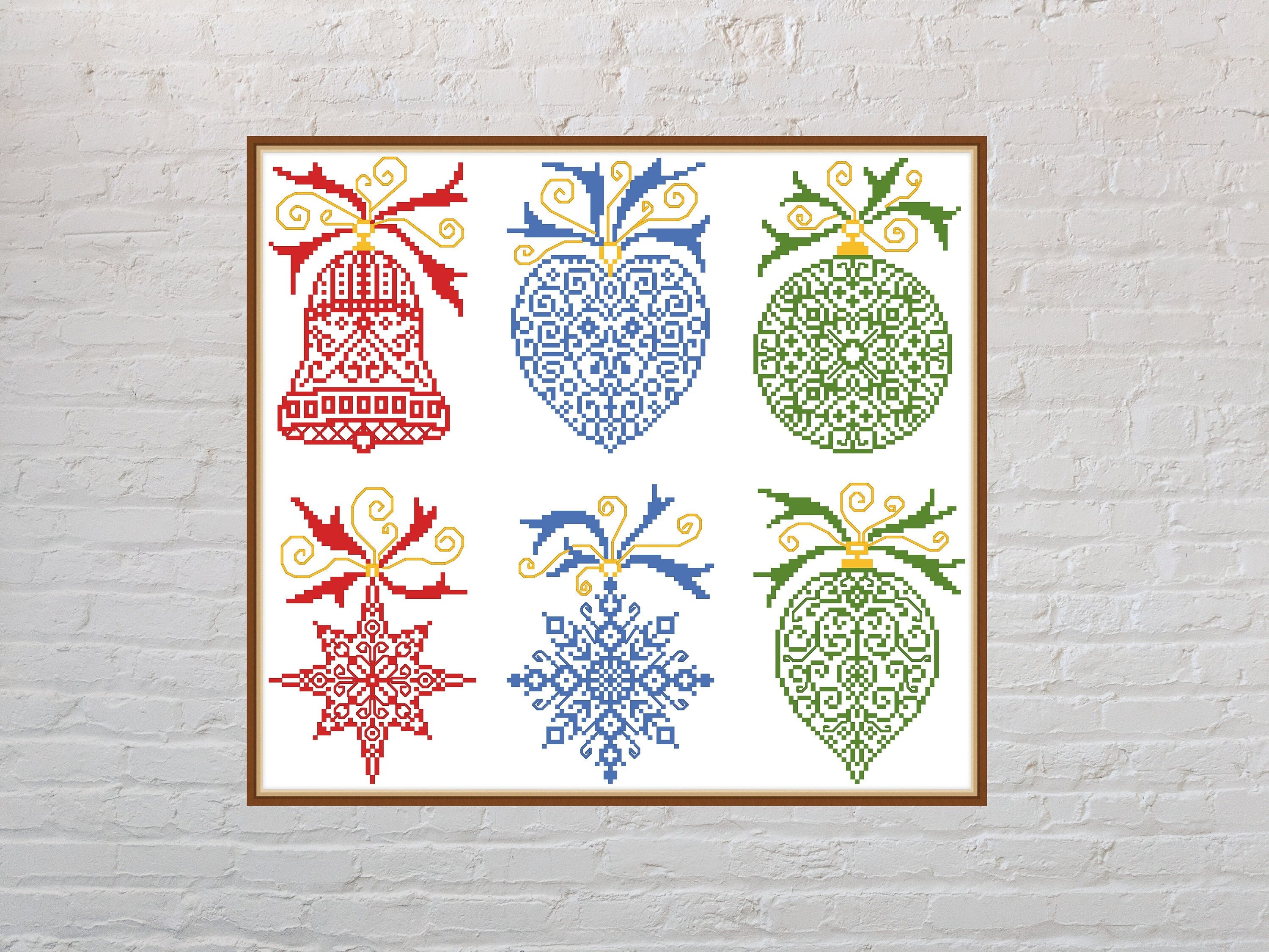 470+ Cross Stitch Ornament Frames Stock Illustrations, Royalty