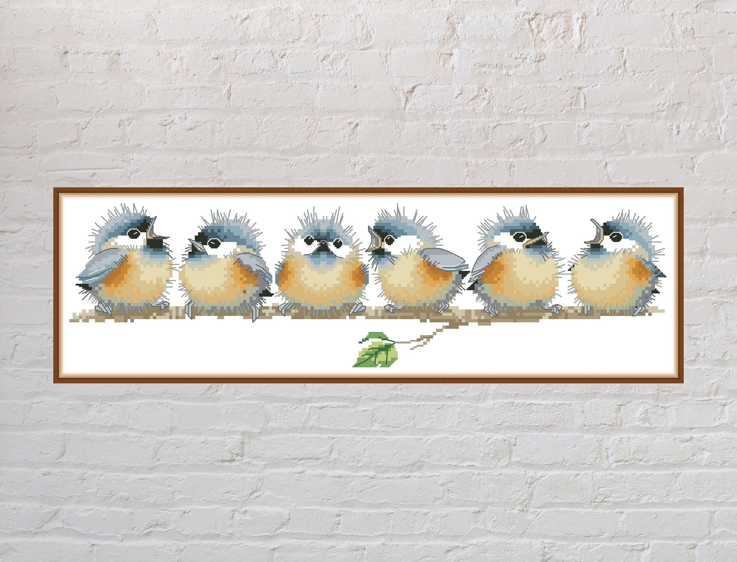 Kit De Broderie Point De Croix 'Bird Study' Design Works - 30x46cm Sur Aida 14ct - Neuf