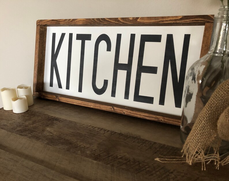 Kitchen Sign Kitchen Decor Farmhouse Kitchen Sign Etsy