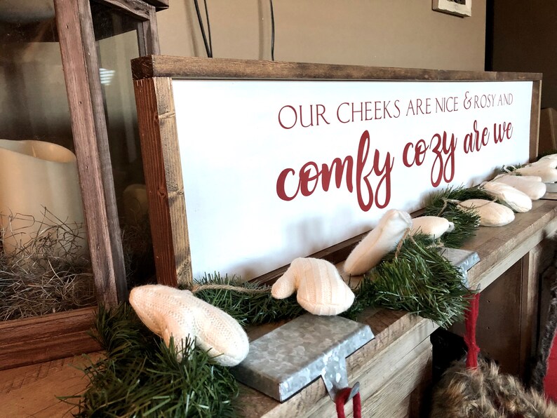 Comfy Cozy Are We Sign Christmas Decor Holiday Signs - Etsy