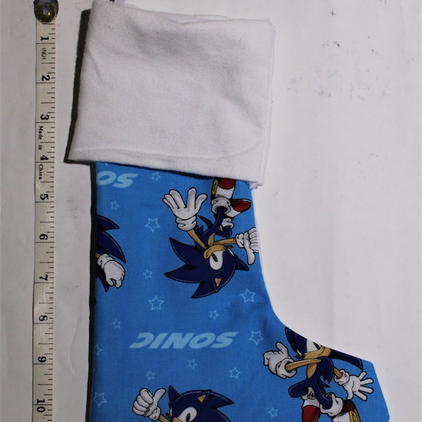 LP Sonic The Hedgehog Thème Inspiré Stockings de Noël faits à la main