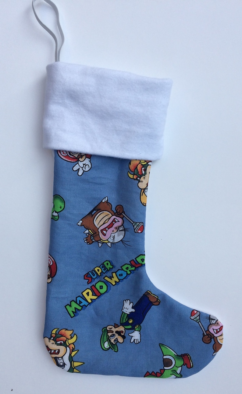 Super Mario World Theme Inspired Christmas Stockings Handmade - Etsy