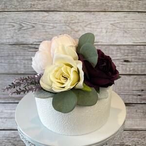 Wedding Cake Topper, Lavendar & Rose Cake Top, Wedding Cake Decoration, Wedding Cake Flowers, Birthday Cake Topper, Bridal Shower Decoration
