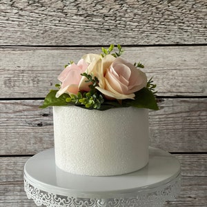 Pink Rose Wedding Cake Topper, 1st Birthday Cake Topper, Cake Flowers