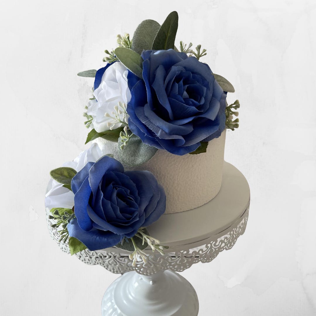Blue And White Wedding Cake Topper Wedding Cake Decoration Wedding blue-and-white-wedding-cake-topper-wedding-cake-decoration-wedding