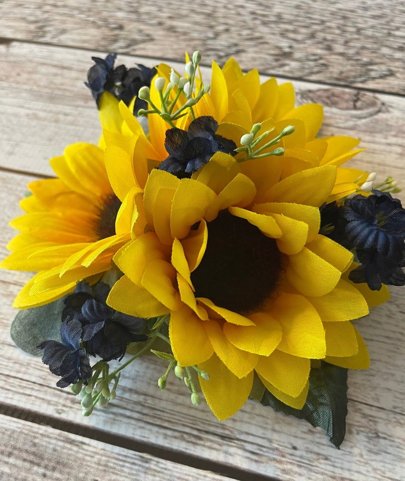 Sunflower Wedding Cake Topper Wedding Cake Decoration Etsy